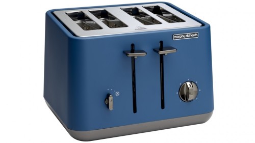 Morphy Richards Aspect Black Chrome 4 Slice Toaster Deep Blue Buy online at Well Cooked